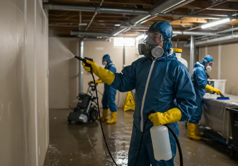 Basement Sanitization and Antimicrobial Treatment process in Paradise, NV